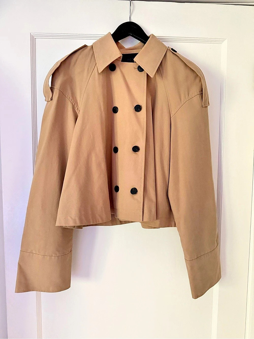 Zara Cropped Trench Jacket Like New